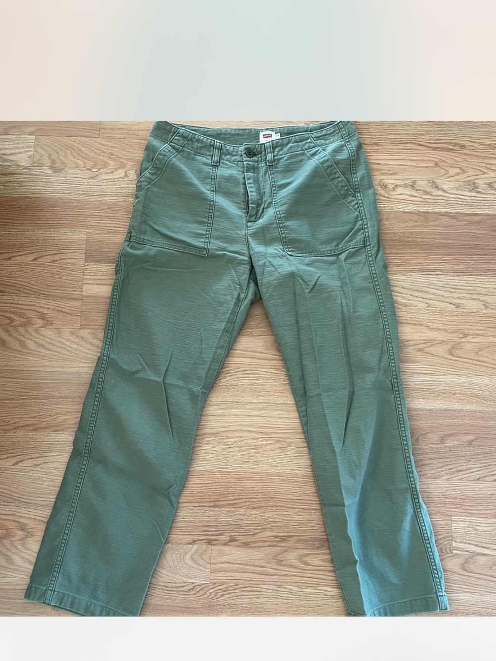 Levi's 527 Olive Green Cargo Workwear Pants